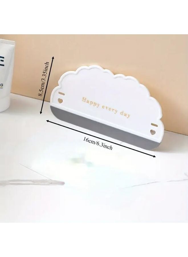 White Heavy Duty Squeegee For Bathroom Kitchen Window Mirror And Shower Tile Cleaning - Image 3